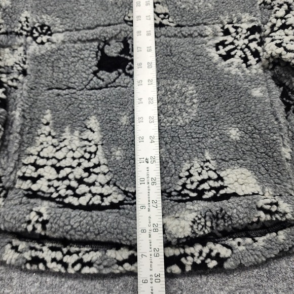 VINTAGE WOOLRICH Womens Large Full Zip Fleece Jacket Winter Print USA Made - Picture 2 of 6